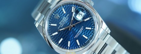 NEW!!! Rolex Datejust Blue Motif Dial 36 mm Ref.126200 (NEW 02/2022)