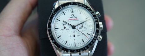 NEW!!! Omega Speedmaster MoonWatch Chronograph 3861 White Dial 42 mm (NEW Thai AD 04/2025)