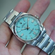 NOS!!! Rolex Oyster Perpetual Turquoise Blue Dial (Tiffany) Dial 36 mm REF.126000 (NOS 04/2023)