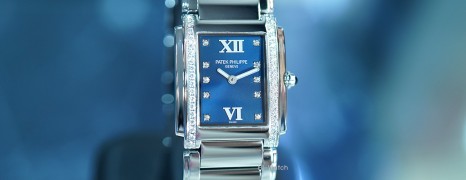 Patek Philippe Twenty~4 4910/10A-012 Blue Dial 25 x 30 mm