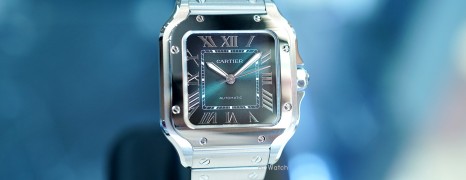 Cartier Santos Green Dial Medium Size 35.1 mm Ref.WSSA0061 (Thai AD 03/2025)