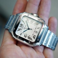 NEW!!! Cartier Santos Large Size White Dial 39.8 mm Ref.WSSA0018 (NEW 03/2026)