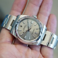 Rolex Oyster Perpetual Grey Stainless Steel Dial 36 mm REF.116000 (12/2014)