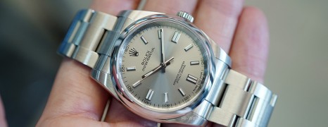Rolex Oyster Perpetual Grey Stainless Steel Dial 36 mm REF.116000 (12/2014)