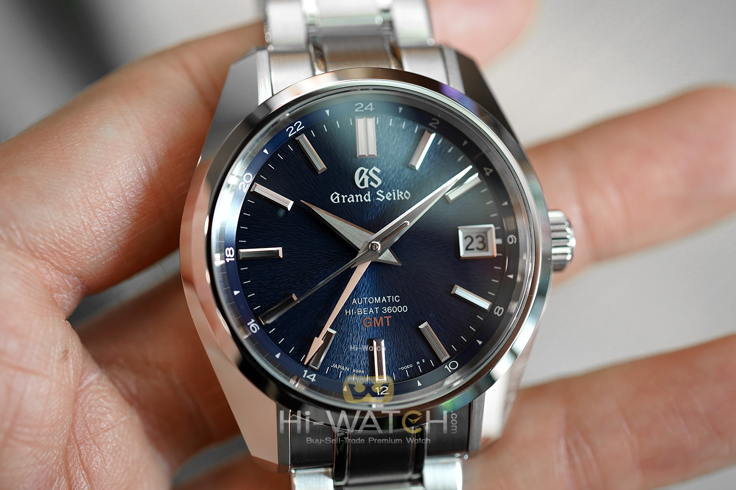 Grand Seiko Boutique Limited Edition Automatic Hi-Beat GMT Blue Dial “Mt.  Iwate Dial” 40 mm  (Thai AD 09/2020) 