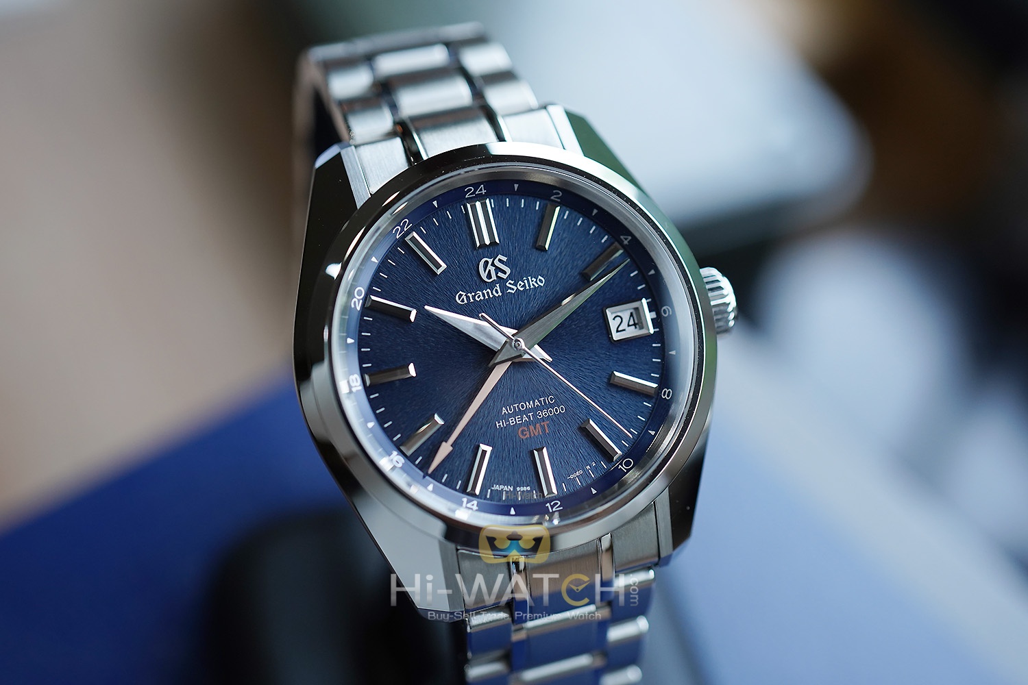 Grand Seiko Boutique Limited Edition Automatic Hi-Beat GMT Blue Dial “Mt.  Iwate Dial” 40 mm  (Thai AD 06/2021) 